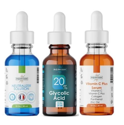 Glikolik Asit %20 Peeling üçlü set