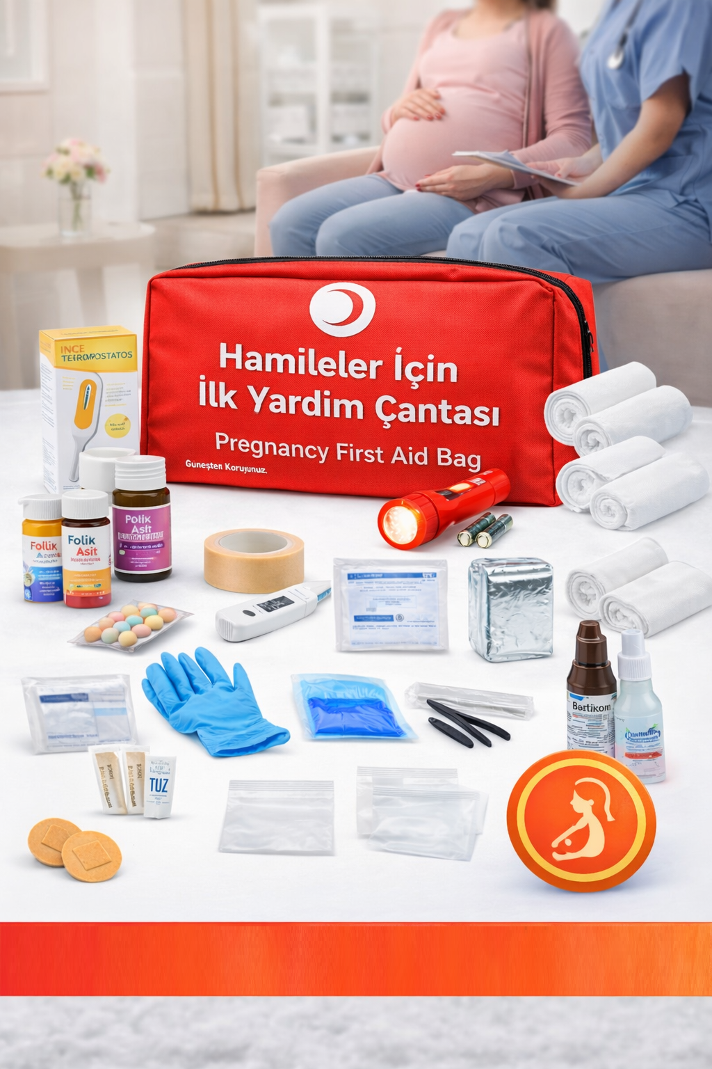 Hamile ilk Yardım Çantası Hamile ilk Yardım Çantası