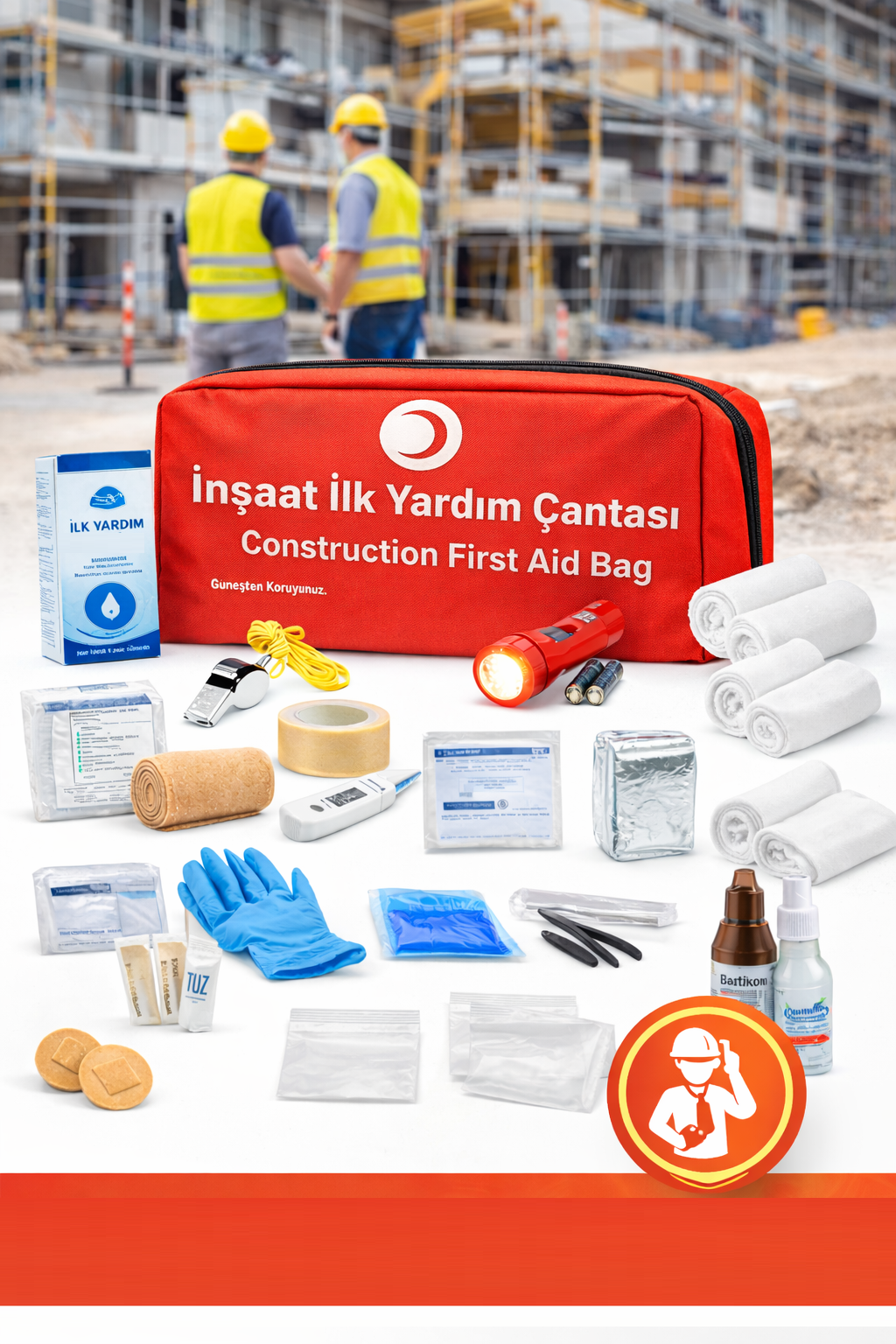 İnşaat ilk Yardım Çantası İnşaat ilk Yardım Çantası