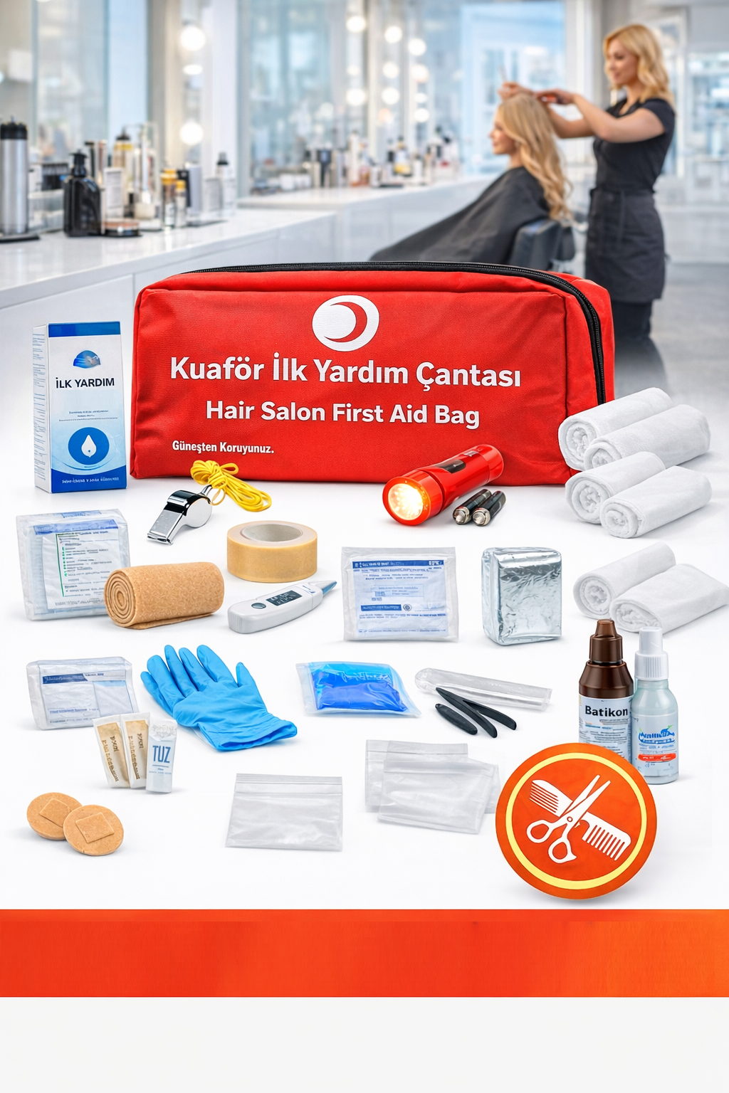 Kuaför ilk Yardım Çantası Kuaför ilk Yardım Çantası