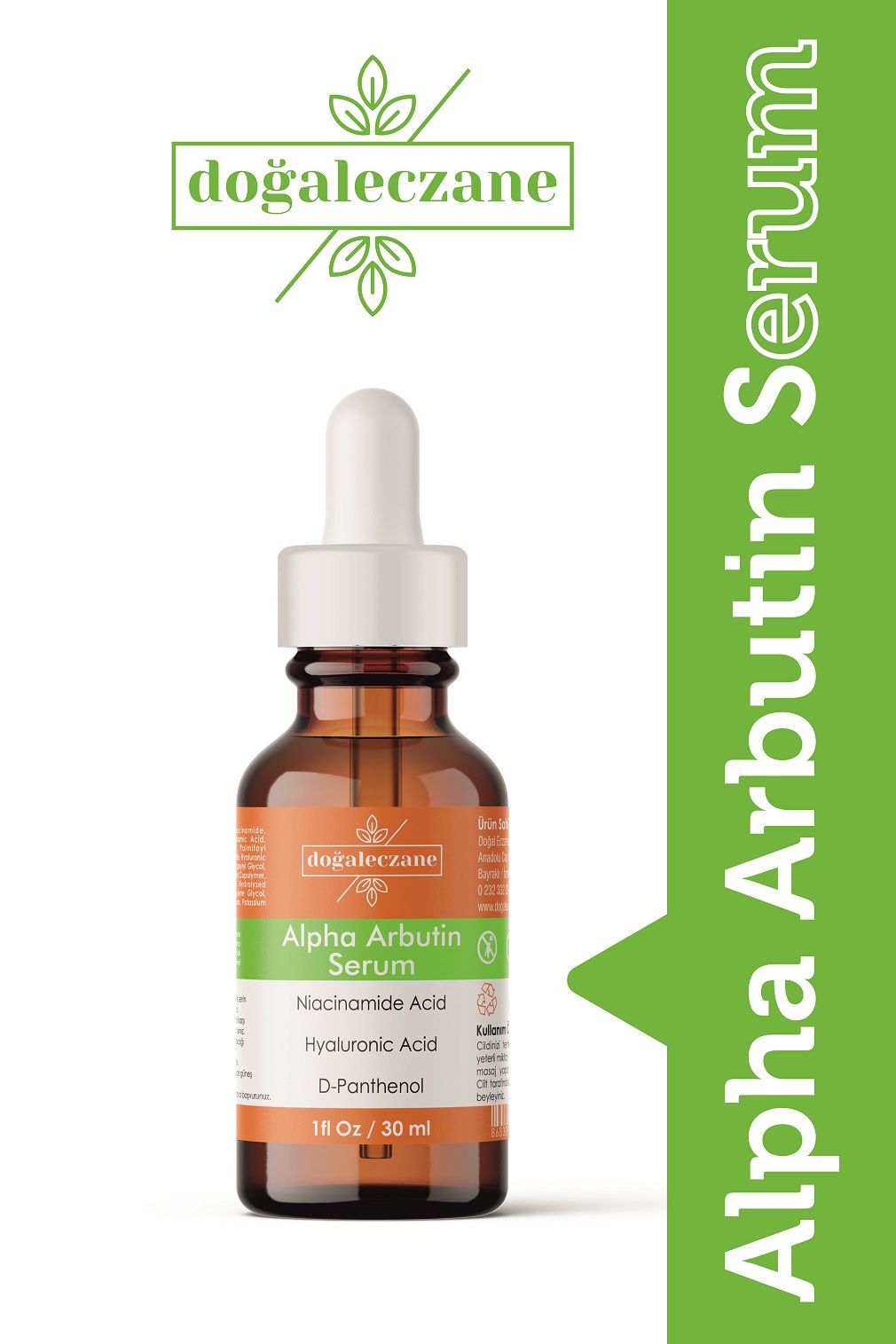 Alpha-Arbutin-1 Yaşlanma Karşıtı Alpha Arbutin Serum Hızlı Etki 30 ml. - Görsel 1