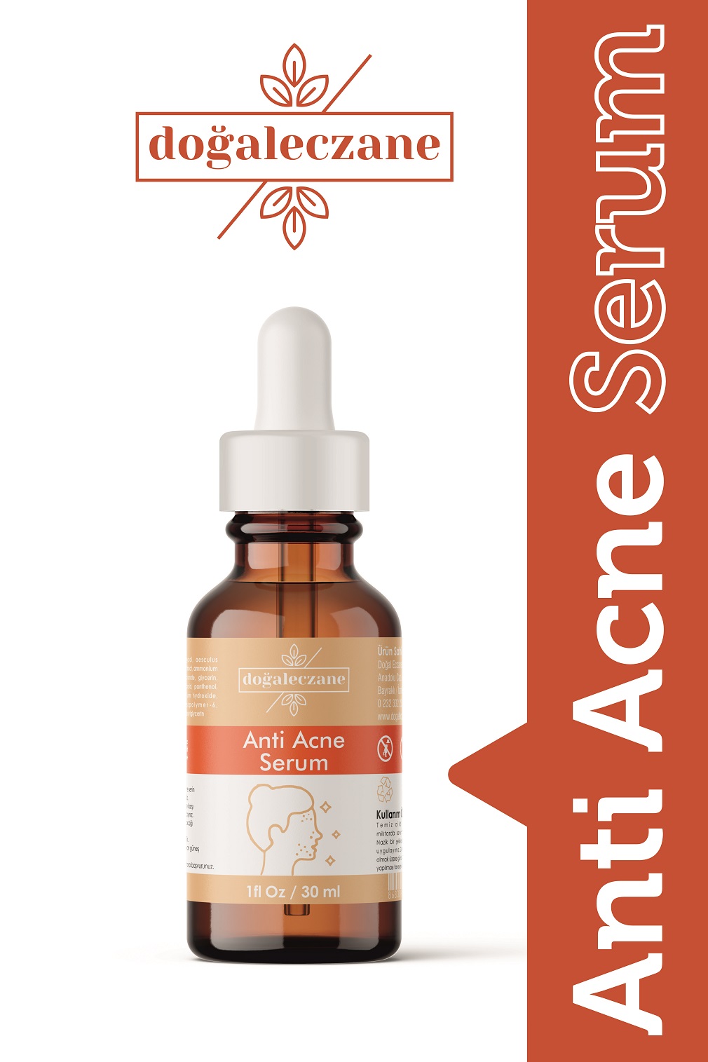 Anti-Acne-1 Sivilce İzi Akne izi Serumu Anti Acne Serum 30 ml - Görsel 1