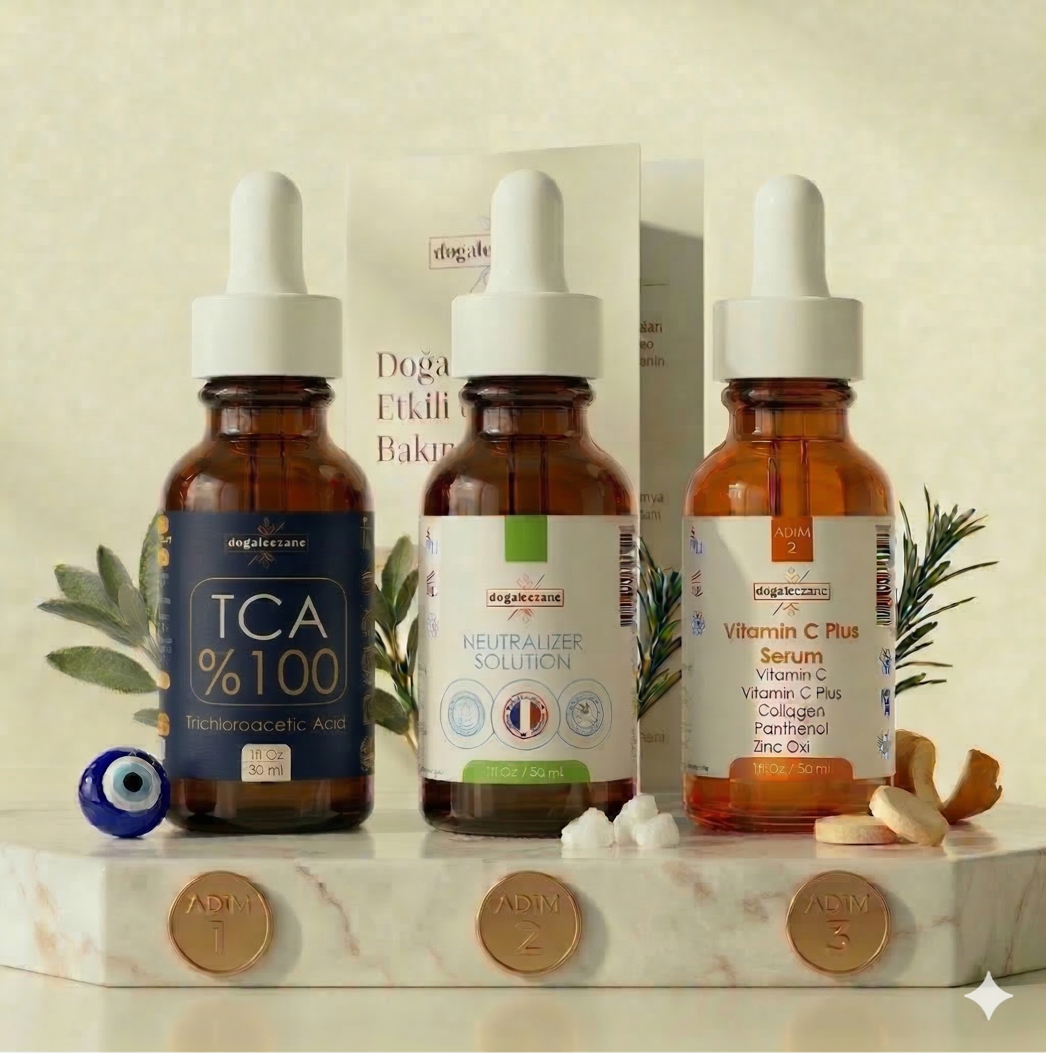 tca-100s-1 Tca Peeling %100 Serum Set - Görsel 1