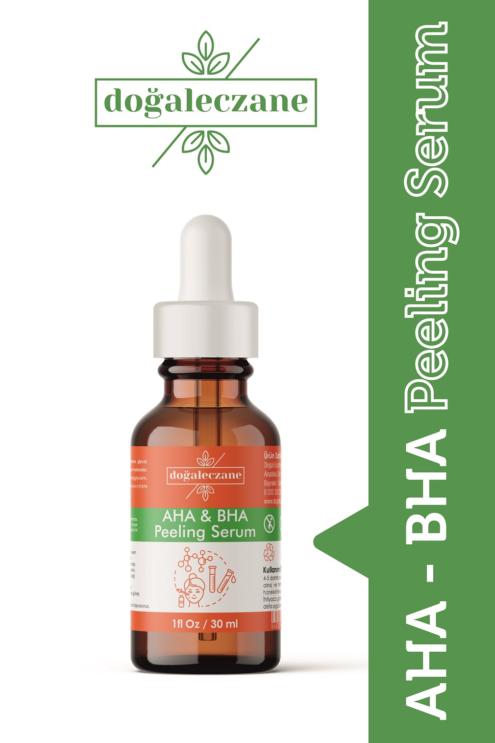 Ürün Adı: Tıkanmış Gözenekler İçin AHA-BHA Serum 30 ml