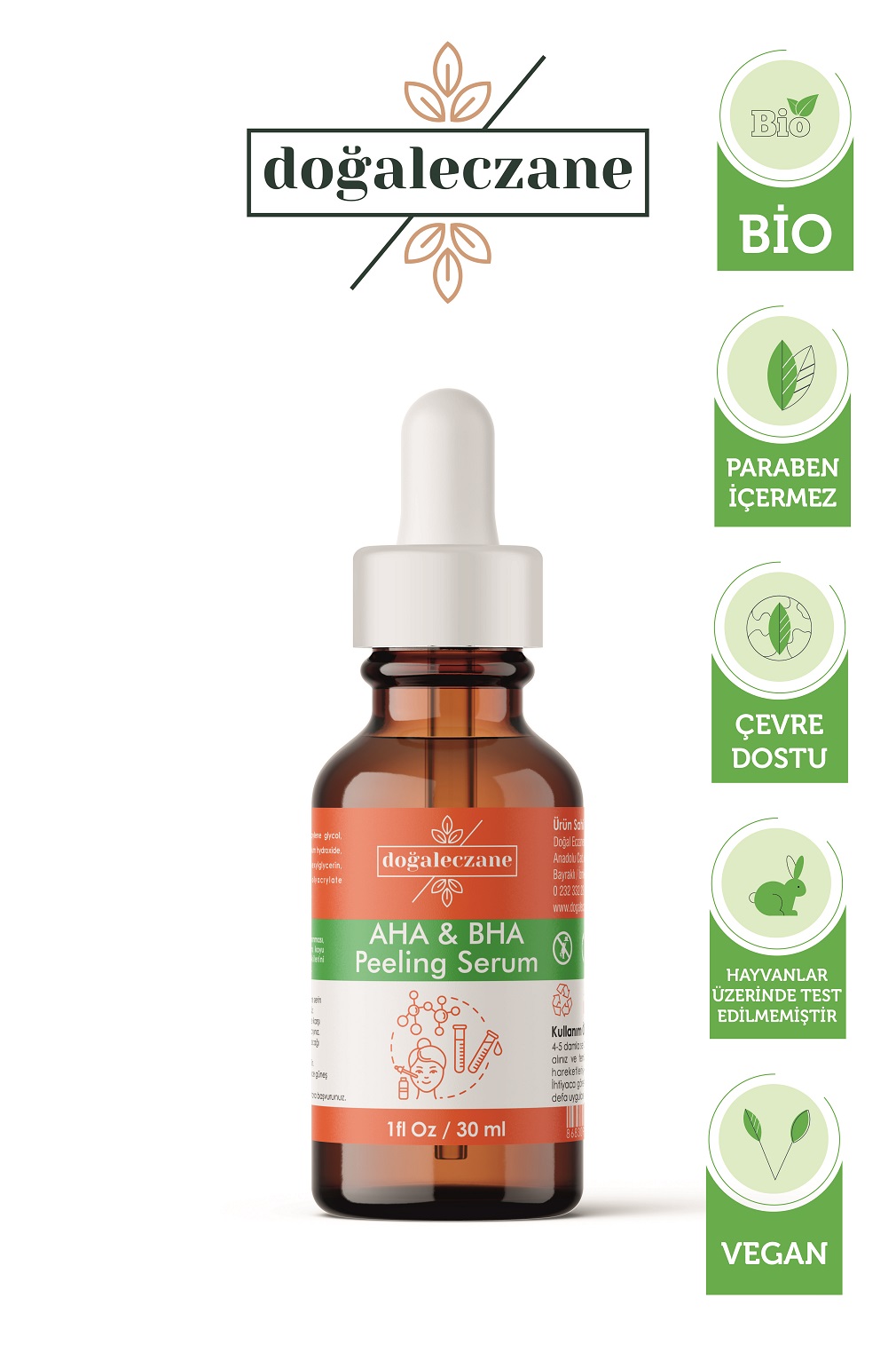 Ürün Adı: Tıkanmış Gözenekler İçin AHA-BHA Serum 30 ml - Görsel 3