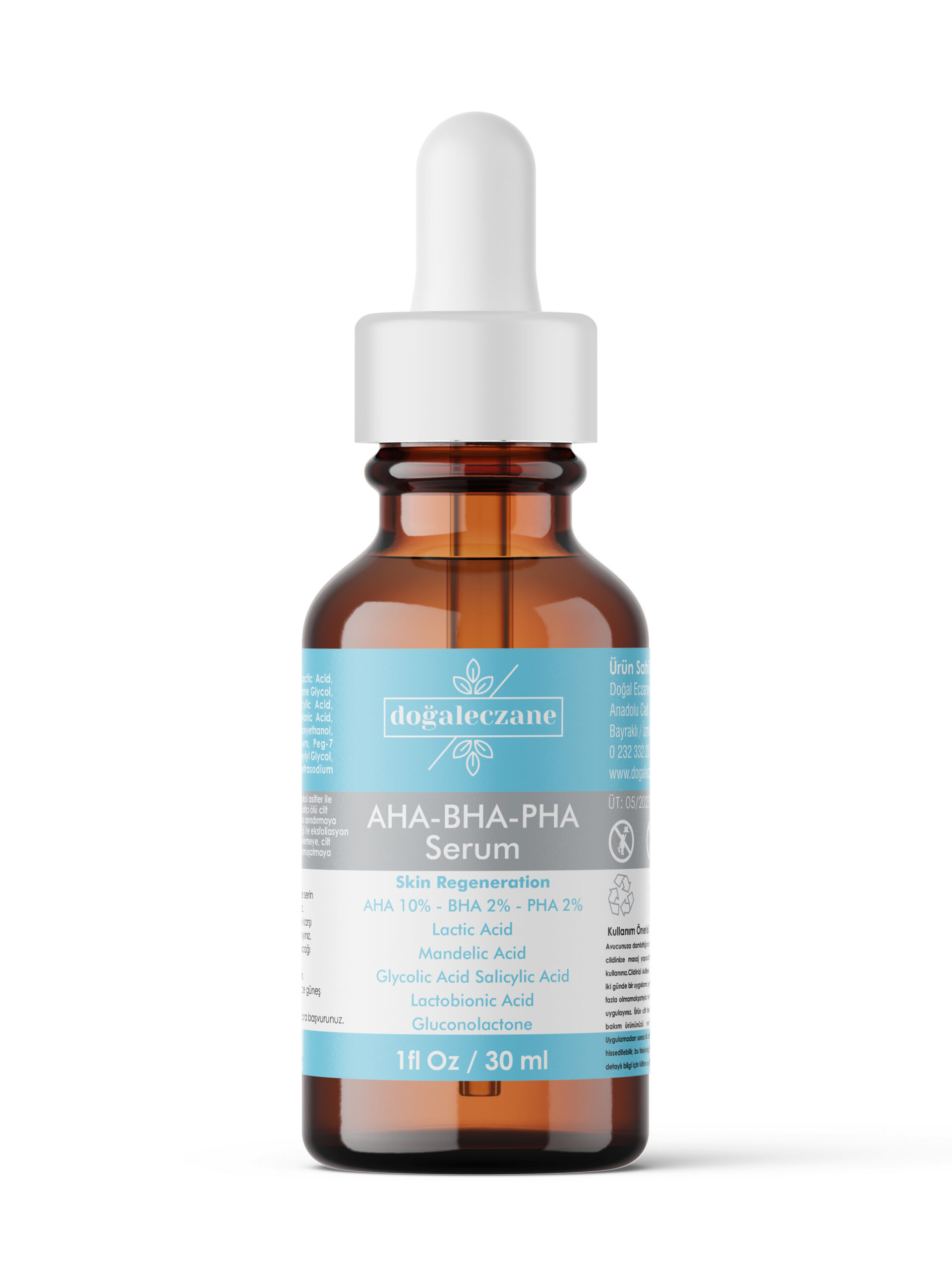 AHA+BHA+PHA Gözenek Küçültücü Yenileyici Cilt Serumu 30 ml. - Görsel 3