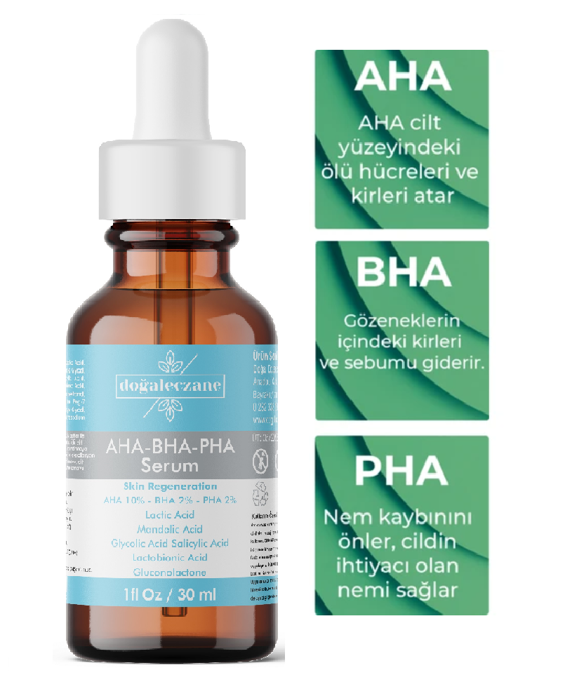 AHA+BHA+PHA Gözenek Küçültücü Yenileyici Cilt Serumu 30 ml. - Görsel 4