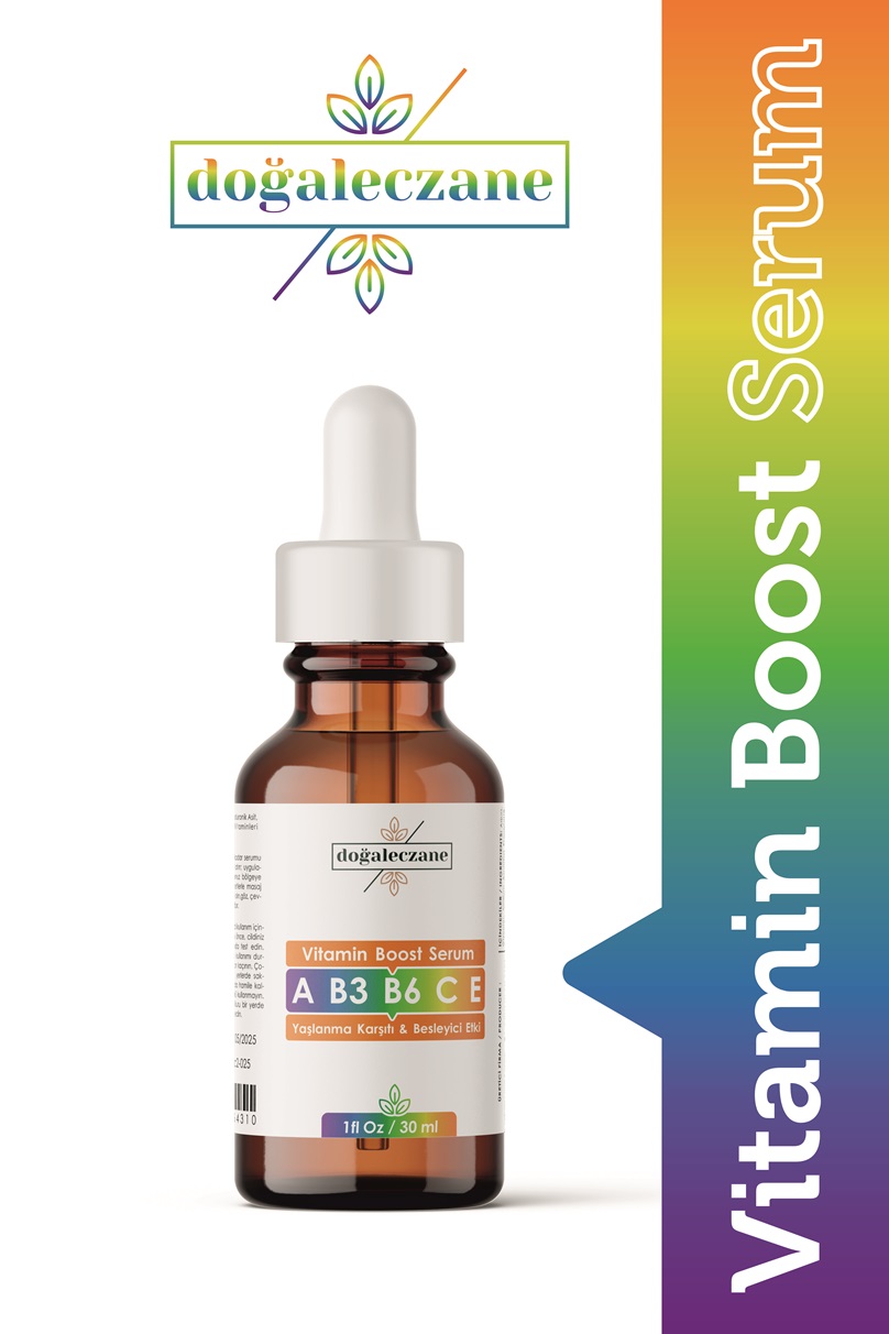 Yaşlanma Karşıtı Hızlı Etki Vitamin Boost A-B3-B6-C-E- Serum 30 ml