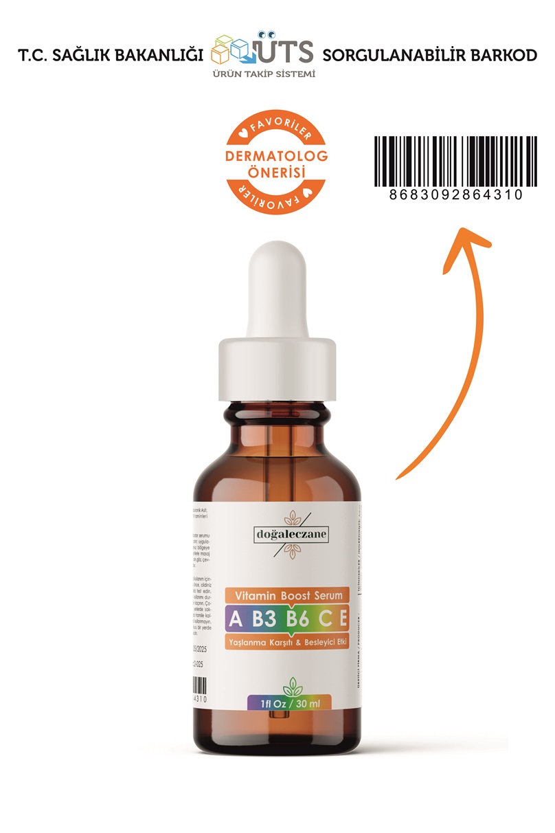 Yaşlanma Karşıtı Hızlı Etki Vitamin Boost A-B3-B6-C-E- Serum 30 ml - Görsel 2