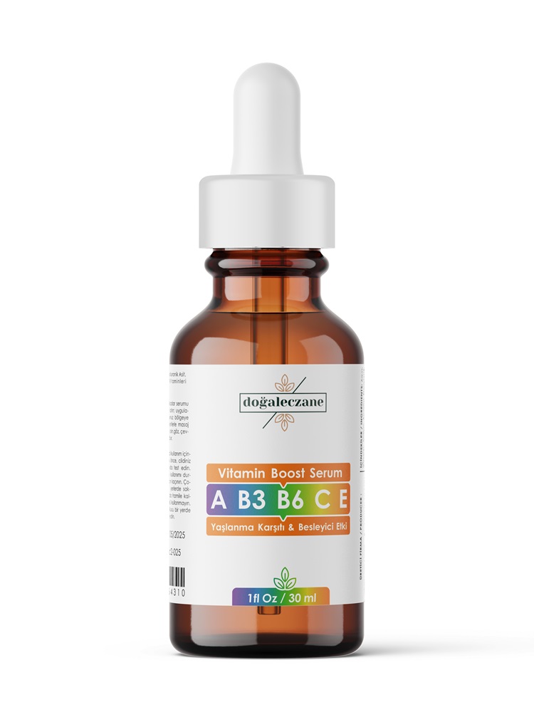 Yaşlanma Karşıtı Hızlı Etki Vitamin Boost A-B3-B6-C-E- Serum 30 ml - Görsel 4