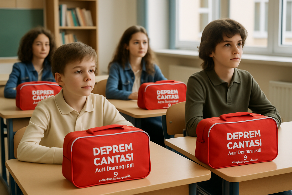 Okul Deprem Çantası Seti